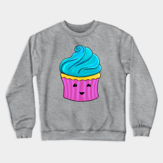 Happy cupcake Crewneck Sweatshirt by TheBlueNinja